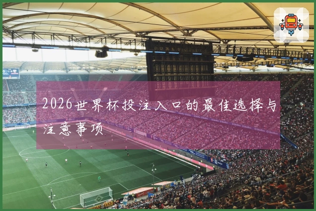 2026世界杯投注入口的最佳选择与注意事项