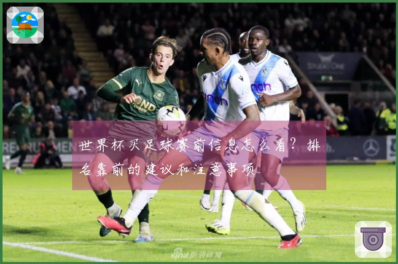 世界杯买足球赛前信息怎么看？排名靠前的建议和注意事项