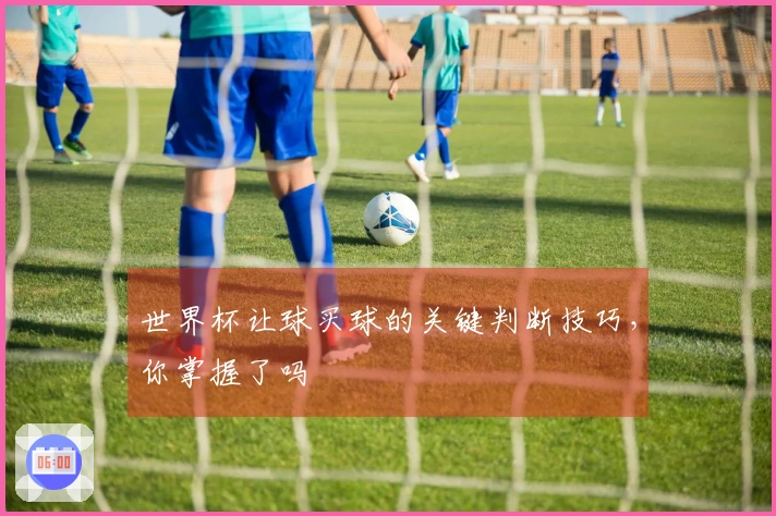 世界杯让球买球的关键判断技巧，你掌握了吗